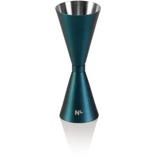 Slim Jigger NOCTURN, 3/4,5 cl, Ø 4,5 cm, Höhe 12 cm, blau matt, Chromnickelstahl 18/8