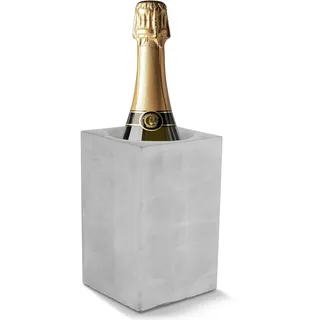 Weinkühler VINOVELI aus Beton - mit möbelschonender Unterseite I Sektkühler I Flaschenkühler I Champagnerkühler I Für Wein oder Sekt I Cold Drinks for Hours