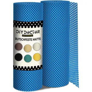 DIY Doctor Antirutschmatte Teppich - 2x Teppich Antirutschunterlage - 190 x 30cm Rutschmatte Teppich - Teppich Antirutsch Pads - Anti Rutsch Teppichunterlage - Teppich Rutsch Stop - Blau