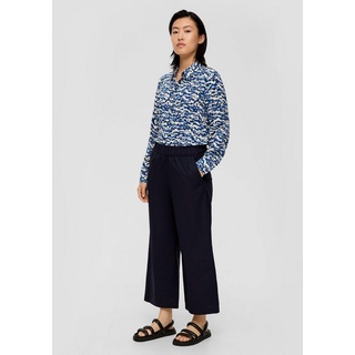 s.Oliver Stoffhose Relaxed: Culotte aus Baumwolle blau