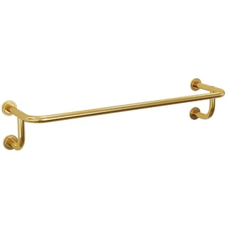 Jcgly Wand Kleiderständer, Moderne Kleiderstange aus Rohr, Robuster Kleiderständer aus Edelstahl, Kleiderstange für Waschküche und Schrankaufbewahrung(Gold,80cm)
