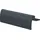 Glasfalzgriff Aluminium grau