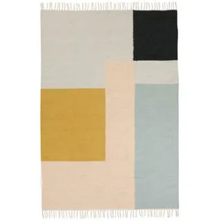 Ferm Living - Kelim Rug, Squares, 140 x 200 cm