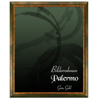 BIRAPA Einzelrahmen »Bilderrahmen Palermo«, (1 Stück), 20x25 cm, Grün Gold, Holz grün 20 cm x 25 cm