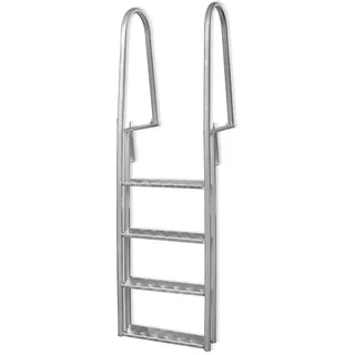 vidaXL 4-Stufig Pooleiter 167 cm 91197