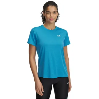 Under Armour Tech Textured Kurzarm-t-shirt - Ether Blue / White - L