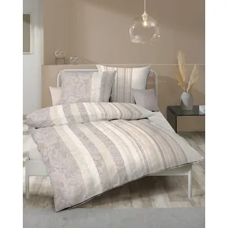 KAEPPEL Firenze Paisleymuster Interlock-Jersey Braun 135 x 200 cm + 2 x 80 x 80 cm