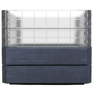 Garantia Hochbeet Ergo Quadro Turbo S Wood - Set  (60 x 60 x 50 cm, Kunststoff, Anthrazit/Braun)