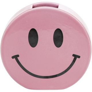 Smiley Face Vase - Handgefertigte Keramikvase - Einzigartig - Schöne Wohnkultur - Langlebig und Zeitlos - Vielseitige Eleganz - Blumenvase - Happy - Fun - Elevate Your Home! (Pink)