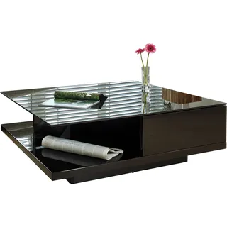 SalesFever Couchtisch Schwarz MDF 100 x 36 x 100 cm