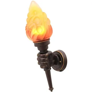 LED Fackel Wandlampe Flammen Lampe Retro Wandleuchte Außen Innen Wandbeleuchtung für Wohnzimmer Schlafzimmer Esszimmer Loft Landhaus Korridor Garten Terrasse Treppenhaus Flur Deko-Beleuchtung