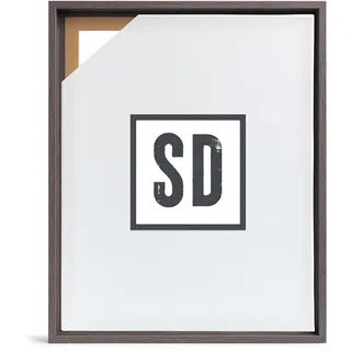 Stallmann Design Schattenfugenrahmen für Keilrahmen | 50x70 cm | Mooreiche | MDF Rahmen für Leinwände mit Tiefeneffekt | mit Montagezubehör | Rahmen ohne Glas und Rückwand
