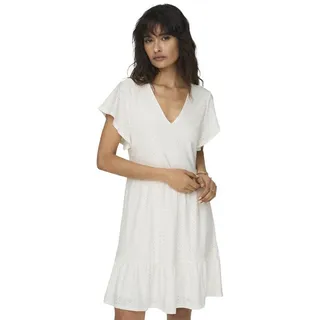 Only Kleid Minikleid Weiß M