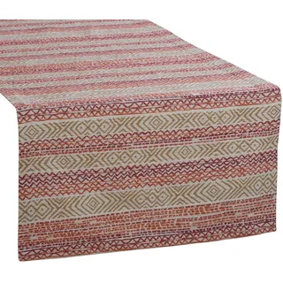 Erwin Müller Tischdecke Tischläufer, bügelfrei Grafik rot 40 cm x 100 cm