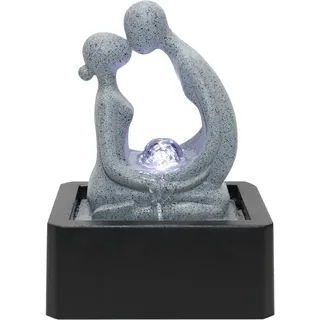 Dehner Polyresin-Zimmerbrunnen Palila, mit LED-Beleuchtung, ca. H27 cm,