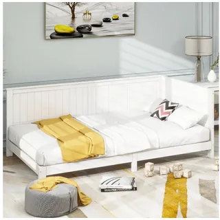 REDOM Schlafsofa Kinderbett, Einzeltagesbett aus Holz, 90*200 cm, Kinderbett 90*200 cm, ohne Matratze weiß