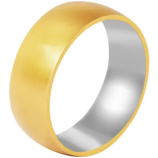 Fingerring ADELIA ́S "Herren Ring aus Edelstahl" Gr. 56, gold, Fingerringe, Herren, 56, Edelstahl, Fingerring