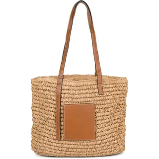 styleBREAKER Korbtasche Korbflecht Schultertasche - Basttasche (1-tlg) braun