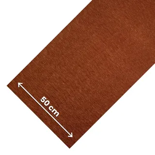 OLIVO.shop Rutschfester Küchenläufer, waschbar, Läufer für Küche und Flur, einfarbig, Rattan-Effekt, Meterware, Küchenläufer, Rolle Reflex (Kupfer, 50 x 180 cm)