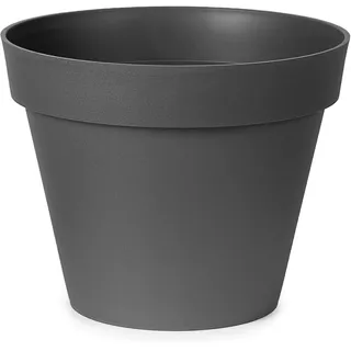 Blumentopf 10L Pflanzkübel Kunststoff anthrazit Blumenkübel draußen Bepflanzung