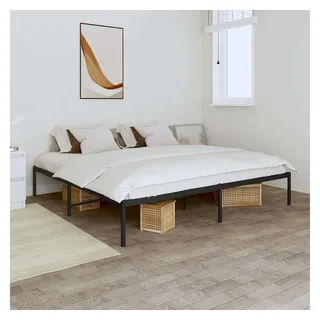 vidaXL Bettgestell 180 x 200 cm Schwarz