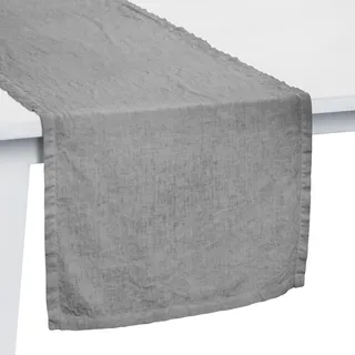 Pichler Tischwäsche Liska Tischläufer 50x150 cm | grau - grau