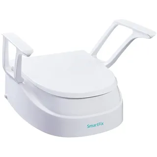 Dietz SmartFix Toilettensitzerhöhung mit Armlehnen weiß