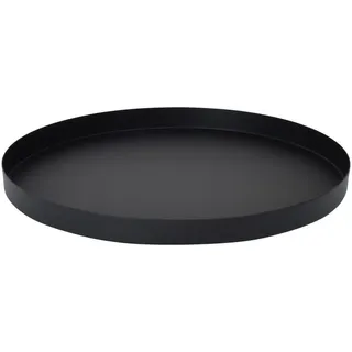 Loft42 Tablett Tablett aus Metall – Schwarz – Ø40 cm