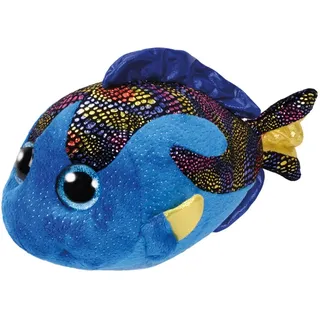TY 37149 Beanie Boo's Aqua Fisch mit Glitzeraugen, 24 cm, blau