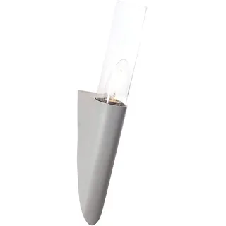 Brilliant Wandlampe/Fackel Took Grau/Transparent max. 40W E14 ohne Leuchtmittel