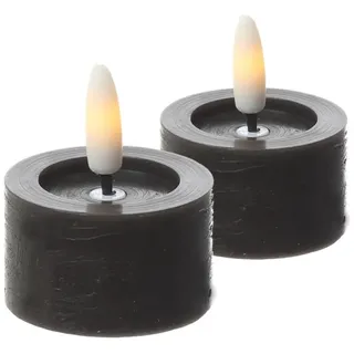441 LED Teelichter Lina 4,5 cm schwarz 2 St.