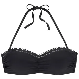 s.Oliver Bügel-Bandeau-Bikini-Top Damen Schwarz 34 Cup B