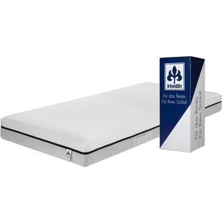 Irisette Smart 2 in 1 Duo 7-Zonen Tonnentaschenfederkernmatratze 80 x 200 cm | Wendematratze H3 & H4 | Oeko-TEX Standard 100