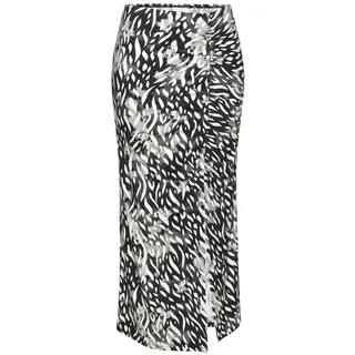 LASCANA Jerseyrock Damen Bedruckt Blau/Grau/Schwarz 44