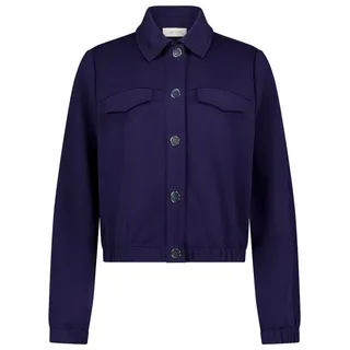 Cartoon Casual-Jacke mit aufgesetzten Taschen in Dunkelblau | Gr.: 40