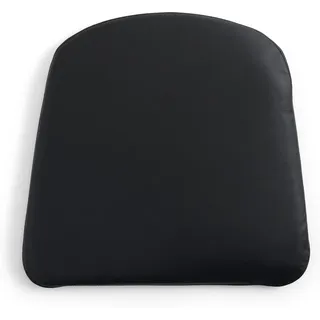 J-series Stuhlkissen 43 x 40 cm, schwarz, Leder