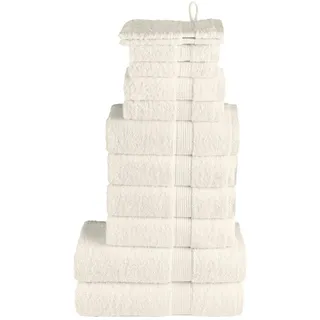 vidaXL 12 tlg. Premium-Handtuch-Set SOLUND Creme 600 g/m2