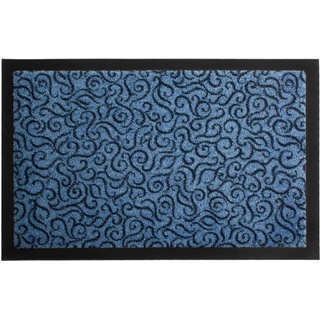 Küchenläufer PRIMAFLOR-IDEEN IN TEXTIL "BRASIL" Teppiche Gr. B/L: 90 cm x 150 cm, 6 mm, 1 St., blau Teppichläufer Größe 90x150 cm, rutschhemmend, waschbar, Küche