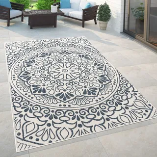 Paco Home In- & Outdoor-teppich, Für Balkon Terrasse Vintage Orientalisches Muster Ornamente, Grösse:80x200 cm,