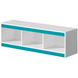 99rooms Wandregal Goldie, Wandregal, Wandschrank, 3 offene Fächer, aus Holzwerkstoff, viel Stauraum, Modern Design weiß