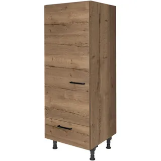 Nobilia Geräteumbauschrank Structura, Eiche dunkel, Holzwerkstoff, 1 Schublade(n) Schubladen, nur wie online abgebildet bestellbar, 60x168x58 cm, Blauer Engel, Pefc, Goldenes M, Made in Germany, DGM-Klimapakt, Küchen, Küchenmöbel, Küchenschränke, Geräteumbauschränke
