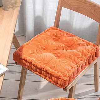 Sitzkissen für Esszimmerstühle, Rückenlehne, Sessel, Bodenkissen, dickes Sitzkissen für Küchenstühle Kissen, gepolstert, quadratisch, rund (50 x 50 x 12 cm, A)