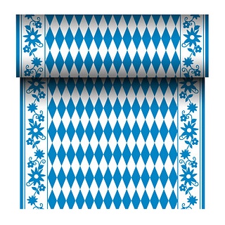 PAPSTAR Tischläufer soft selection 84495 weiß, blau 40,0 cm x 24,0 m
