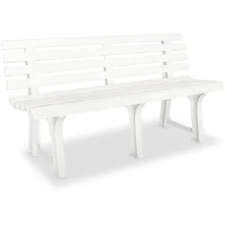 vidaXL Gartenbank 145,5 x 49 x 74 cm Weiß