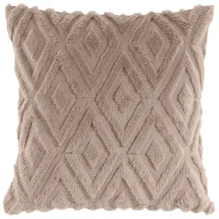 REALLaxx Dekokissen Boho, Vintage Optik 45x45 cm Sofakissen Kissenbezug mit Füllung beige