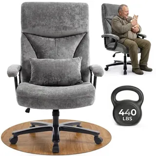 Asukale Schreibtischstuhl, Ergonomischer Bürostuhl 200KG, XXL Breiter
