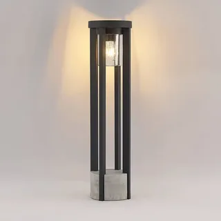 LUCANDE Wegeleuchte Aluminium 68 cm inkl. E27 grau