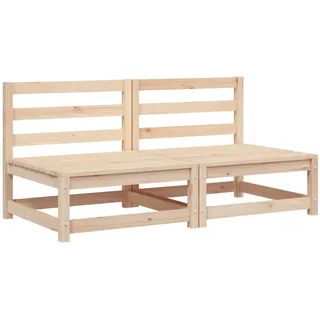 ZMH Gartensofa, Braun, Holz, 70x67x70 cm, Loungemöbel, Outdoorsofas