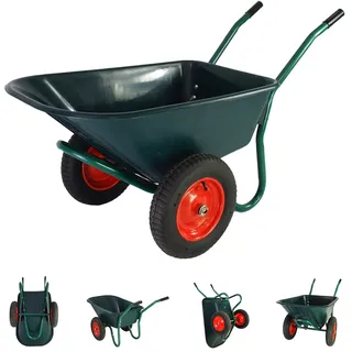 Trutzholm 2-Rad Schubkarre 100 l Grün