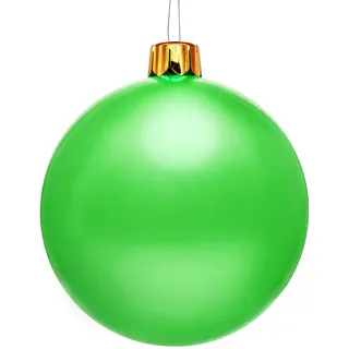 XL Weihnachts Kugel aufblasbar 45cm grün - Riesen Garten Deko Christbaum Schmuck